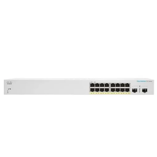 Picture of Cisco CBS220-16P-2G Managed L2 Gigabit Ethernet (10/100/1000) Power Over Ethernet (Poe) White - CBS220-16P-2G-EU
