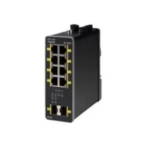 Picture of Cisco Ie-1000-8P2s-Lm Network Switch Managed Gigabit Ethernet (10/100/1000) Power Over Ethernet (Poe) Black - Ie-1000-8P2s-Lm