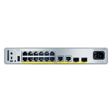 Picture of Cisco - Catalyst 9000 Compact Switch 12-Port Poe+, 240W, Essentials - C9200CX-12P-2X2G-E