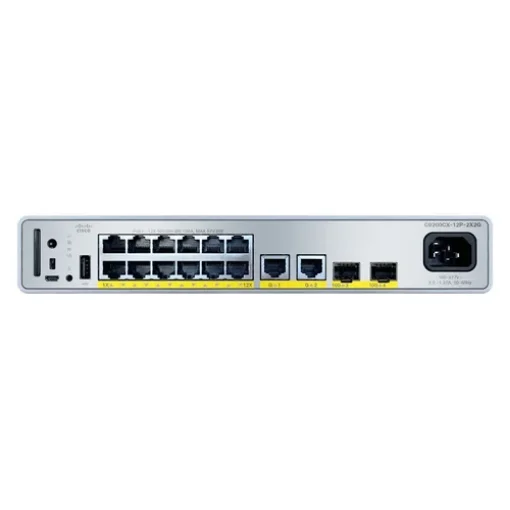 Picture of Cisco - Catalyst 9000 Compact Switch 12-Port Poe+, 240W, Essentials - C9200CX-12P-2X2G-E