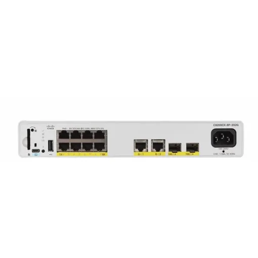 Picture of Cisco - Catalyst 9000 Compact Switch 8 Port Poe+, 240W, Essentials - C9200CX-8P-2X2G-E