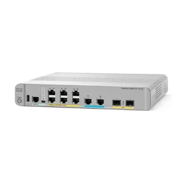 Picture of Cisco Catalyst 3560CX-8XPD-S Network Switch, 6 Gigabit Ethernet and 2 Multi-Gbe Ports, 8 Poe+ Outputs, 240W Poe Budget, Two 10 G Sfp+ Uplinks, Enhanced Limited Lifetime Warranty (WS-C3560CX-8XPD-S) - WS-C3560CX-8XPD-S