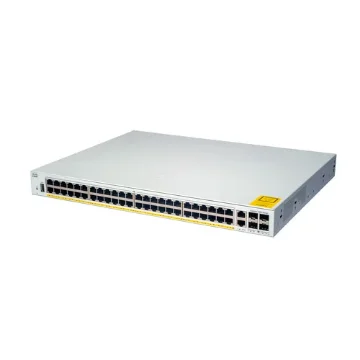 Picture of Cisco Catalyst 1000-48P-4G-L Network Switch, 48 Gigabit Ethernet (Gbe) Poe+ Ports, 370W Poe Budget, Four 1 G Sfp Uplink Ports, Enhanced Limited Lifetime Warranty (C1000-48P-4G-L) - C1000-48P-4G-L