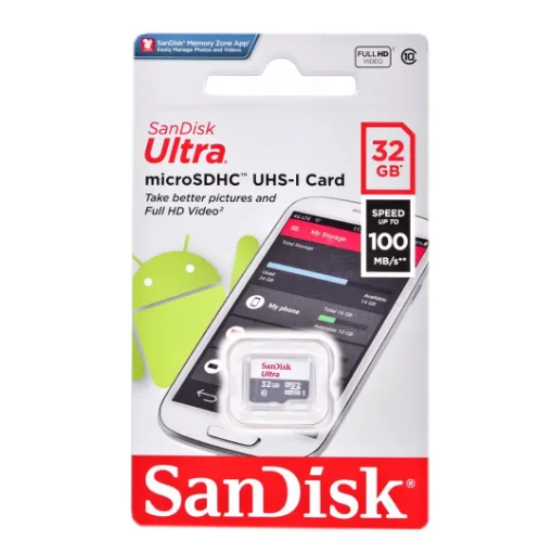 Picture of Sandisk SDSQUNR-032G-GN3MN Memory Card 32 Gb Microsdhc Class 10 - SDSQUNR-032G-GN3MN