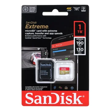 Picture of Sandisk Extreme 1.02 Tb Microsdxc Uhs-I Class 3 - SDSQXAV-1T00-GN6MA