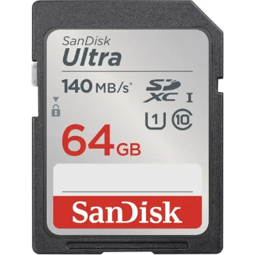 Picture of Sandisk Ultra 64 Gb Sdxc Uhs-I Class 10 - SDSDUNB-064G-GN6IN