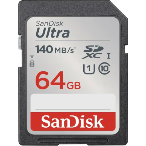 Picture of Sandisk Ultra 64 Gb Sdxc Uhs-I Class 10 - SDSDUNB-064G-GN6IN