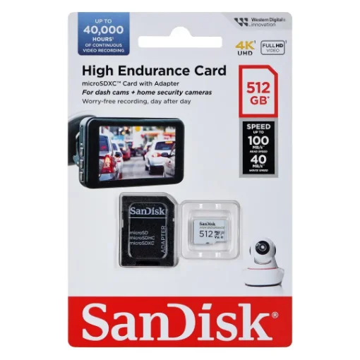 Picture of Sandisk SDSQQNR-512G-GN6IA Memory Card 512 Gb Microsdxc Class 10 - SDSQQNR-512G-GN6IA