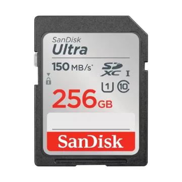 Picture of Sandisk Ultra 256 Gb Uhs-I Class 10 Sdxc Memory Card - SDSDUNC-256G-GN6IN