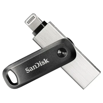 Picture of Sandisk Ixpand Usb Flash Drive 64 Gb Usb Type-A / Lightning 3.2 Gen 2 (3.1 Gen 2) Black, Silver - SDIX60N-064G-GN6NN