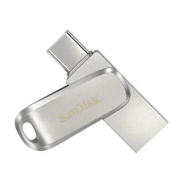 Picture of Sandisk Ultra Dual Drive Luxe Usb Flash Drive 512 Gb Usb Type-A / Usb Type-C 3.2 Gen 1 (3.1 Gen 1) Stainless Steel - SDDDC4-512G-G46