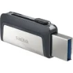 Picture of Sandisk Ultra Dual Drive Usb Type-C Usb Flash Drive 128 Gb Usb Type-A / Usb Type-C 3.2 Gen 1 (3.1 Gen 1) Black, Silver - SDDDC2-128G-G46