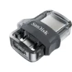 Picture of Sandisk Ultra Dual m3.0 Usb Flash Drive 64 Gb Usb Type-A / Micro-Usb 3.2 Gen 1 (3.1 Gen 1) Black, Silver, Transparent - SDDD3-064G-G46