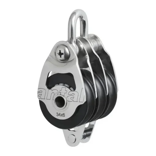 Number Tripple 34 mm Sheave Block with Shackle and Becket - 00306 product image