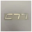 Original Uttern C77 side mount logo graphic silver 8.39 x 2 inch - 157021-01 product image