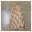 High-Quality Teak Bow Plank with Non-Slip Dark Inlay for Marine and Boat Decks - 2162974 product image