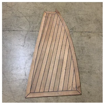 High-Quality Teak Bow Plank with Non-Slip Dark Inlay for Marine and Boat Decks - 2162974 product image