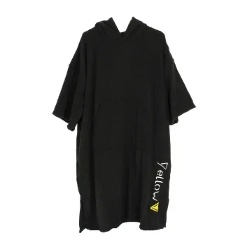 <div>Yellow-V Surf Poncho Adult Microfiber Changing Towel Black</div> product image