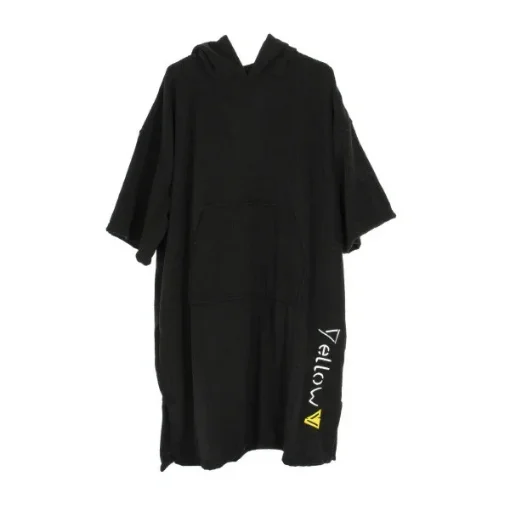 <div>Yellow-V Surf Poncho Adult Microfiber Changing Towel Black</div> product image