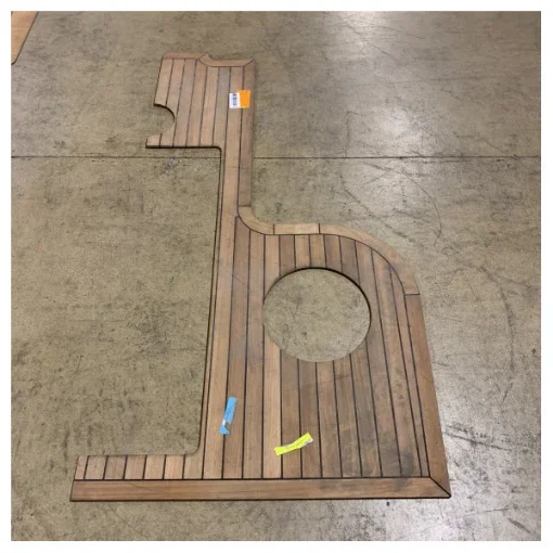 Uttern D and T62 Portside Main Cockpit Teak Floor Kit - 2040614 product image