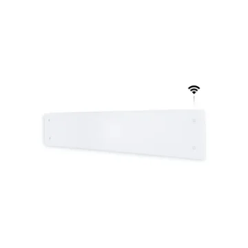 Adax Wi-Fi Electric Radiator with Tempered Glass Front - White - 1000 W - 136.8 X 22.2 X 8.7 Cm - Clea L 10 Kwt product image