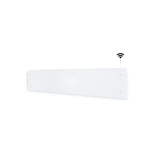 Adax Wi-Fi Electric Radiator with Tempered Glass Front - White - 1000 W - 136.8 X 22.2 X 8.7 Cm - Clea L 10 Kwt product image