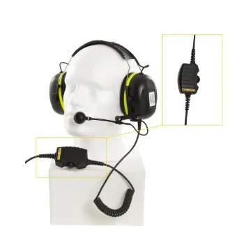 Zenitel Headset with boom mic headband and 10m cable - VMP-36-PELP-AD product image