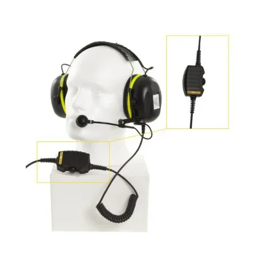 Zenitel Headset with boom mic headband and 10m cable - VMP-36-PELP-AD product image