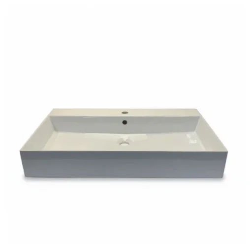 Azzure HOL80MB1-T Elegance Square Washbasin 80 x 46 with Overflow product image