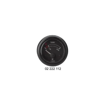 USED VDO N-02-222-711 Ocean Line Fuel Level Indicator Black product image
