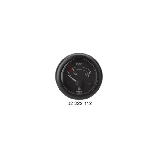 USED VDO N-02-222-711 Ocean Line Fuel Level Indicator Black product image