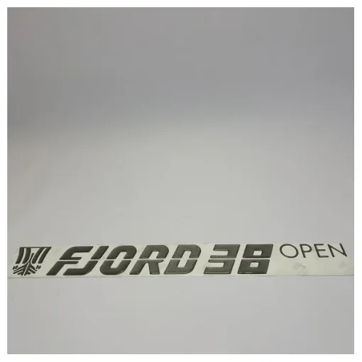 Fjord 38 Open Grey Hull Sticker with Logo and Type - TBZ1135 product image