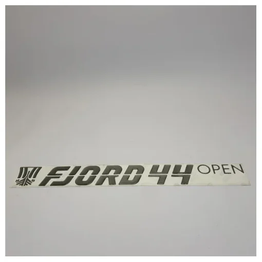 Fjord 44 Coupe Brushed Titanium Hull Sticker with Logo - TBZ1138 product image
