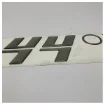Fjord 44 Coupe Brushed Titanium Hull Sticker with Logo - TBZ1138 product image