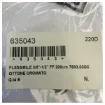 Guiseppe 3/8 inch - 1/2 Inch 200cm Stainless Steel Shower Hose 7583.03OC product image