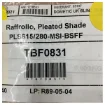 Dometic PLS615/280-MSI-BSFF Pleated Shade Suncover - 615 x 280 mm product image