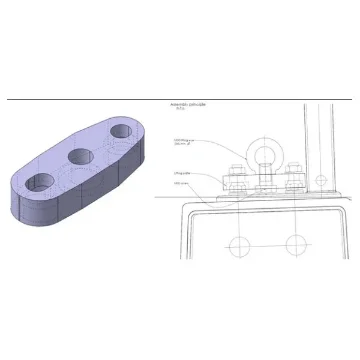 Hanse Yachts Dehler 30 OD Hoist Plate - MET1468 product image