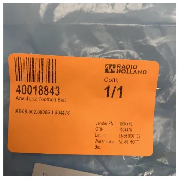 Raytheon Anschutz NB08-002.00006 Toothed Belt product image
