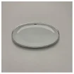 Richard Ginori Pershing Oval Porcelain Serving Platter with Silver Rim - 057 0575 66021 product image