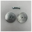 Quicksilver Rose Anode for Rudders Ø 90mm 500g Pairweight product image
