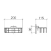 Dornbracht Tara Wall Mounted Shower - Soap Basket - 83290970-00 product image