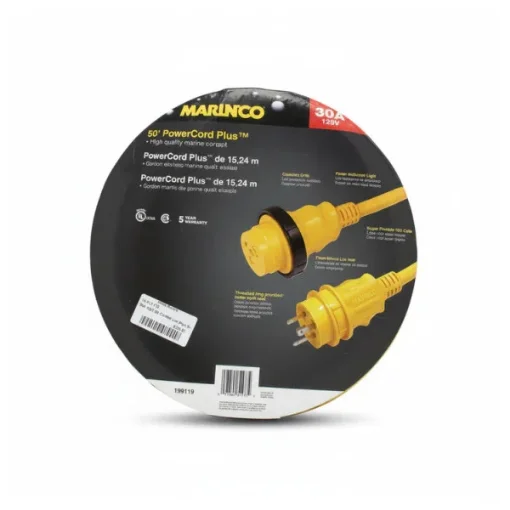 Marinco Shore Power Cable 30A 125V 50ft - 15M - 30A-125V-50 product image