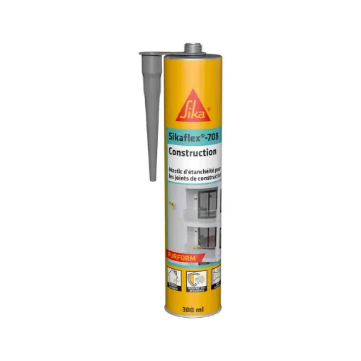 Sika Sikaflex-708 Construction Sealant for Construction Joints - Grey - 300ml product image