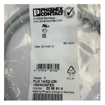 Phoenix FLK-14-EZ-DR-100 Industrial Interface Cable - PLC Control Cable - 2288914 product image