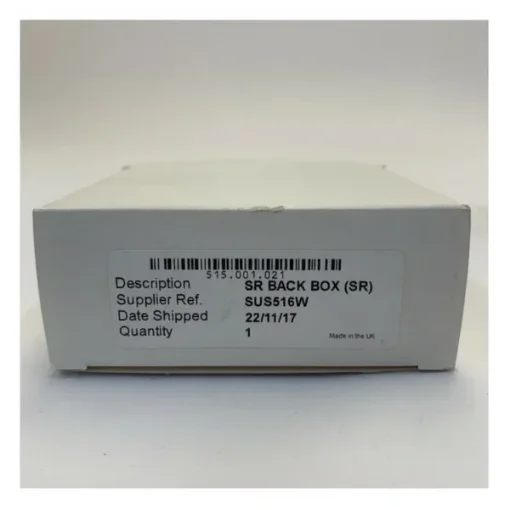 Tyco SUS516W Electric Flush Mount Box / Back Box for Manual Call Point product image