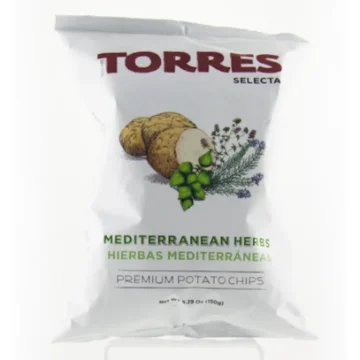 Picture of Torres Selecta Mediterranean Herbs Premium Potato Chips 150g