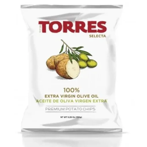 Picture of Torres 100% Extra Virgin Olive Oil Potato Chips 150g