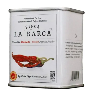 Picture of Finca La Barca Smoked Paprika de la Vera 70g Tin - Bitter-Sweet