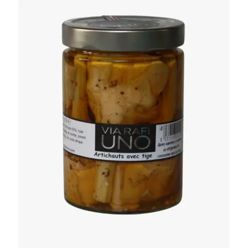 Picture of Whole Artichokes with Stem in Olive Oil - 520g