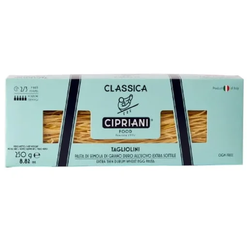 Picture of Cipriani Organic Extra Thin Durum Wheat Egg Tagliolini Pasta 250g
